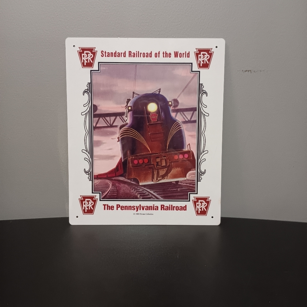 Vintage Pennsylvania Railroad Tin‎ Sign